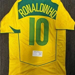 #10 Ronaldinho Brazil Home Jersey | Size Medium |